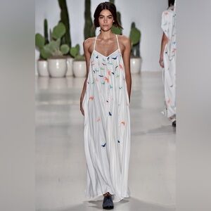 Mara Hoffman Embroidered Bird Dress